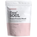 Free Soul Vegan Protein Powder – Formulated for Women – 600g – 20g Protein with Added Nutrients – Gluten & Soy Free Plant Based Nutrition Shake – Pea and Hemp Isolate Protein (Salted Caramel)