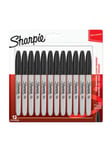 Sharpie Permanent Markers | Fin spids | Sort | 12 styk