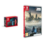 Nintendo Console Switch (Modèle OLED) avec Manettes Joy-Con Bleu Néon/Rouge Néon + Hogwarts Legacy : L'Héritage de Poudlard - Edition Exclusive Amazon