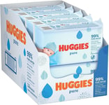 Huggies Pure Baby Wipes, 10 x 72 Wipes