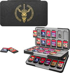 Étui De Rangement Pour Cartes De Jeu Compatible Avec Nintendo Switch Oled 2021/Switch/Switch Lite, The Legend Of Zelda: Tears Of The Kingdom, Boîte De Rangement Avec 48 Emplacements, Noir