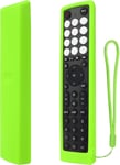 Housse Coque En Silicone Pour Hisense Vidaa Tv Telecommande En2D36H En2J36H En2F36H Erf2S36H, Etui De Protection Pour Hisense Tv Telecommande, Antiderapage, Antisismique, Lavable-Glow Green