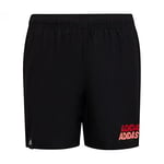 adidas Garçon Yb Lin Shorts Swimsuit, Black/Vivid Red, 5-6 ans EU