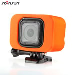 CNYO® D'eau Floaty Flottant Backdoor Protègent le Cas Box pour Gopro Hero 4 Session Caméra Orange