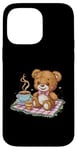 iPhone 14 Pro Max Cartoon teddy bear with honey and tea Case