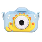 Blue Little Monster Kids Digital Camera 40MP Dual HD Lenses 2 Inch IPS Eye