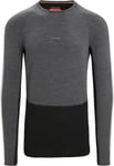 Icebreaker ZoneKnit 260 LS Crewe W's jet h/blk/m/cb L