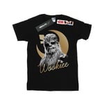 Star Wars Girls The Last Jedi Gold Chewbacca Bomull T-shirt 12- Black 12-13 Years