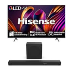 Hisense TV & Soundbar Bundle: 85E7NQTUK PRO TV with Quantum Dot Colour Plus the HS3100 Soundbar with 480W Power, Direct Surging Sound, The Perfect Match for the ultimate Audio-Visual Experience