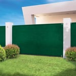 Brise vue haute densité - ID MARKET - 2 x 10 m - Vert - 300 gr/m²