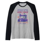 Quilting Knitting Crochet Sewing Machine Fabric Crafting Raglan Baseball Tee