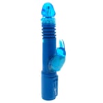 Nasswalk Toys Blue Deep Stroker Bunny Rabbit Vibrator 7 Inch Vibe Massager