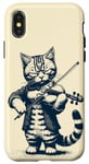 Coque pour iPhone X/XS Le Chat joue du Violon, d l Musique classique de l'orchestre