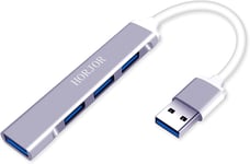 Hub Usb,4 En 1 Adaptateur Usb Vers Usb Multiport Usb Avec 1 Port Usb 3.0 Et 3 Ports Usb 2.0,Répartiteur Usb Dongle Pour Macbook Pro/Air,Ordinateur Portable,Imac,Ipad,Galaxy,Clavier,