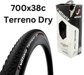 Vittoria 700x38c Terreno Dry Gravel Folding Tyre Dual Compound 20 TPI Black - H