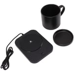 Eosnow - Chauffe tasse,Tasse à café chauffante électrique, 55℃ chaud constant, alimentation usb, avec tasse en céramique, pour le bureau, 5V,Noir