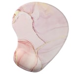 Marble Wrist Support Pink Mouse Mat Gift Wrist Rest Pad  Typing and Pain Relief