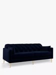 Swoon Mendel Large 3 Seater Sofa, Gold Leg