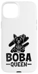 Coque pour iPhone 15 Plus Boba Queen - Thé au lait pour chien - Pour amoureux des perles