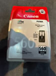 Canon PG-560 Black Pixma Ink Cartridge TS5350 TS5351 TS5352 TS535 New Sealed