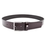 Boss Mens Flag Belt - Brown Leather - Size Large