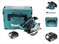 Makita DCS 553 T1J akkupyörösaha metallille 18V 150 mm + 1x 5,0Ah akku + Makpac - ilman laturia