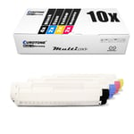 10x Eurotone Eco Cartridge XXL for OKI MC-862-CDTN MC-862-DN