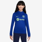 Barcelona Treningsgenser Dri-FIT Academy Pro Drill - Blå/Grå/Grønn Barn - Nike, størrelse XL: 158-170 cm