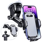 VANMASS Car Phone Holder【Strongest Military-Grade Suction】 Patent & & All Safety Certs Mobile Automobile Cradles Mount Van Windscreen Dashboard Vent Stand for iPhone 16 15 Pro Max 14 13 12 Samsung