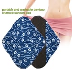 Women Health Reusable Bamboo Charcoal Menstrual Pad Cloth Washable Mama Sanitary