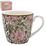 Lesser & Pavey British Designed Coffee Mug | Ceramic Coffee Mugs for Home or Work | Large Mugs for Hot Drinks | Honeysuckle Breakfast Tea and Coffee Cups - William Morris