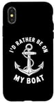 Coque pour iPhone X/XS I Don't Need Therapy Boat Cruise Yacht