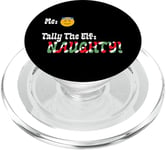 "Tally The Elf: NAUGHTY!" Innocent Funny Christmas Holiday PopSockets PopGrip for MagSafe