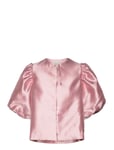 Cleo Pouf Sleeve Blouse Pink Malina