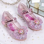 elsa prinsess skor barn flicka med paljetter rosa Z X 19cm / size30