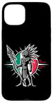 Coque pour iPhone 15 Plus Aztec Warrior Mask Ancient Civilization Mexican Heritage