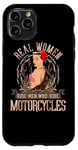 Coque pour iPhone 11 Pro Sexy Real Chick Ride Moto Femme Biker Babe Pin Up