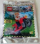 LEGO Jurassic World Owen with Motorcycle Foil Pack Set 122114