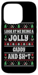 iPhone 14 Pro Funny Golf Caddy Ugly Christmas Design Xmas Themed Case