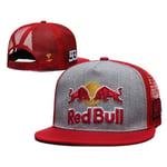 Red Bull Flat Brim Racing Cap Outdoor Sports Sol Visor Cap M