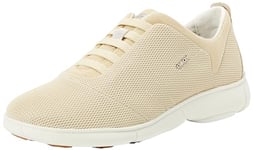 Geox Women's D Nebula 2.0 B Sneaker, Sand Lt Gold, 5 UK