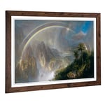 Big Box Art Framed Print of Frederic Edwin Church Rainy Season in The Tropics Design | Wall Art Picture| Home Decor for Kitchen, Living Room, Bedroom, Hallway, Walnut, A2 / 24.5x18 Inch / 62x45cm