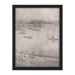 James Mcneill Whistler The Thames Large Framed Art Print Poster Wall Decor 18x24