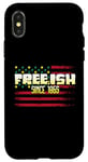 Coque pour iPhone X/XS Freeish Since 1865 Black History Juneteenth Afro-Américain