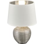 Trio Lighting Luxor bordslampa, silver, 26 cm