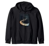 Piano Keyboard Music Zip Hoodie