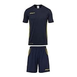 uhlsport Score Kit Homme Maillot&Shorts Set Homme Marine/Fluo Jaune FR : 2XL (Taille Fabricant : XXL)