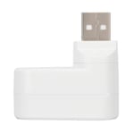 USB-keskittimet Portit USB 2.0 Mini Rotate Splitter Adapter Hub PC-kannettavalle kannettavalle tietokoneelle Mac White