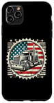 iPhone 11 Pro Max Semi-Trailer Trucker Big Rig American Flag Truck Driver Case