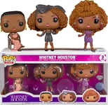 Funko Pop Icons Diamond Glitter Collection Whitney Houston 3 Pack New In Box